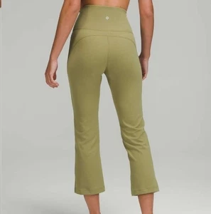Lululemon Groove Super-High-Rise Crop 23" Leggings Bronze Green Women's 2 NWT - Picture 1 of 12
