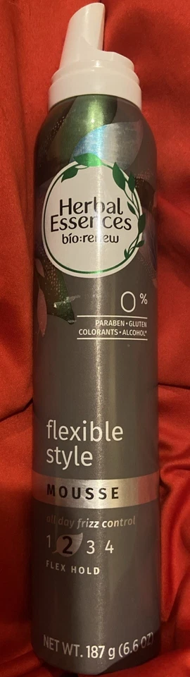 Herbal Essences Mousse Medium Level 2 6.6 OZ Flex Hold Flexible Stye New No Cap - Image 1 of 1