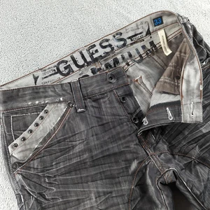Vintage Guess Premium Jeans Mens 33 Black Deviator Made USA 90s Grunge RARE Y2K - Bild 1 von 15