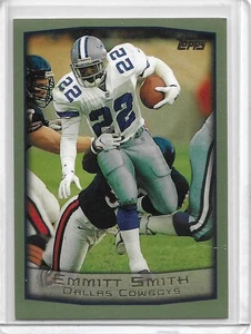 Tarjeta de fútbol americano 1999 Topps #50 Emmitt Smith Dallas Cowboys NFL patio - Imagen 1 de 2