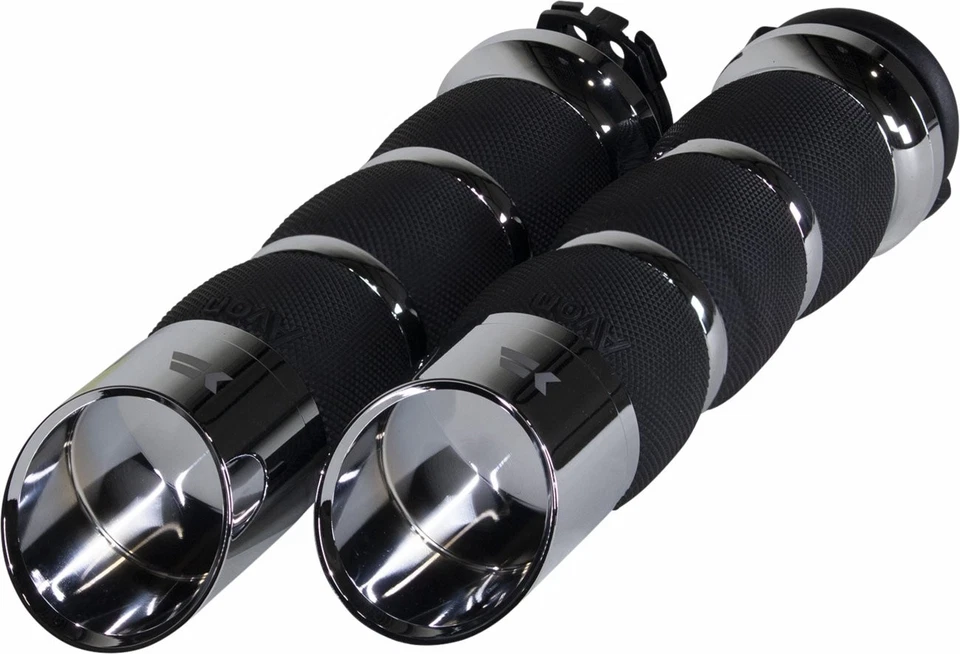 Empuñaduras de cojín de aire Khrome Werks Edge | Cable | Cromo (500270) Foto 1 de 1