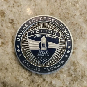 Dallas Police Department Dallas Georgia Police Law Enforcement Challenge Coin - Bild 1 von 5