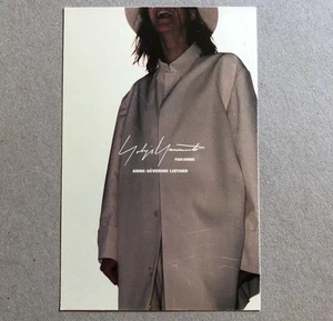 Yohji Yamamoto — carte postale publicitaire pour la collection homme 1998-1999. - Picture 1 of 2