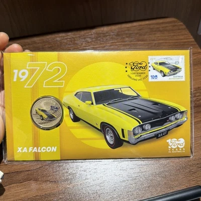 Ford 100 Years XA Falcon $1.00 PNC Tuvalu Coin Cover 2025 - image 1 of 3