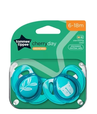 Tommee Tippee Natural Latex 2 Pack Baby Soother Dummy 6-18 Mth BPA Free Delivery