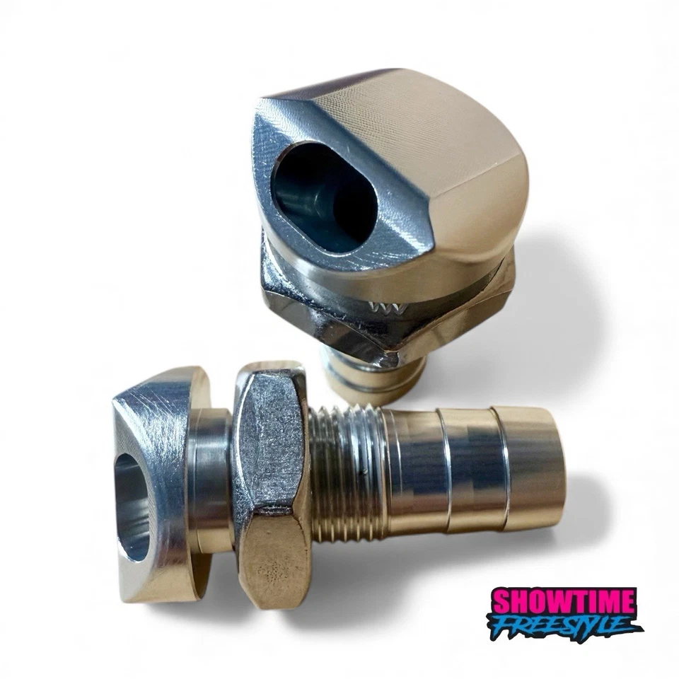 2x Jet Ski 3/8 Bypass Fitting 45° Pisser Yamaha Waverunner Kawasaki 550 Silver Foto 1 de 1