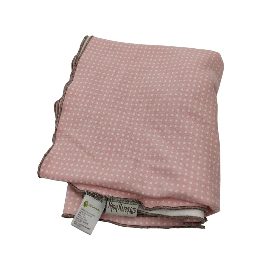 Manta de algodón orgánico a lunares para recién nacido Silkberry 31x28 Foto 1 de 4