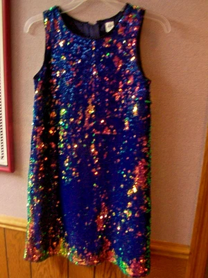 Vestido Gap Kids Multicolor Lentejuelas Divertido Fiesta/Vacaciones-Talla XL(12) Foto 1 de 3