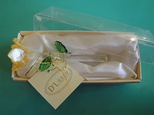 Crystal Collection Yellow Flower Figurine - Picture 1 of 3