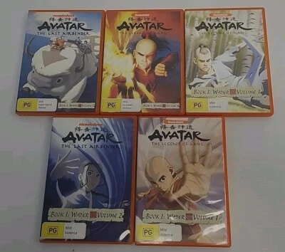 Avatar La Leyenda de Aang - Libro 1 Volumen Agua 1 - 5 DVD - Región 4 (B7) Foto 1 de 4