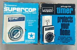 Vintage Plug In Timers Lot of 2 with Original Boxes - Picture 1 of 5