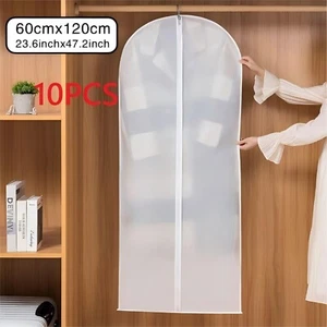 10Pack Large Hanging Suit Bags Dress Coat Jacket Clothes Cover Dust Protector UK - Picture 1 of 14
