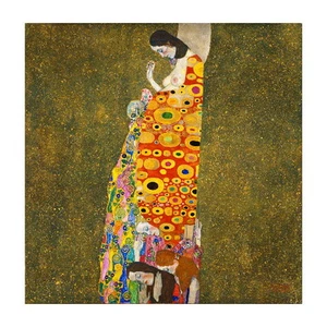 Gustav Klimt, imán nevera Hope II, 1907 reproducción de bellas artes mini regalo - Imagen 1 de 7