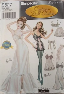 Simplicity 9527 COUTURIER 15,5" bambola sexy vintage lingerie LaQuey moda NON TAGLIATA - Foto 1 di 8