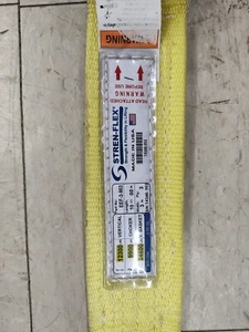 Stren-Flex Eef3-903-10 Synthetic Web Sling, Flat Eye And Eye, 10 Ft L, 3 In W, - Picture 1 of 7