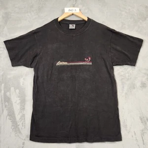 VTG 80s CAIRNS AUSTRALIA MENS T-SHIRT SIZE S BLACK WASH COTTON SHORT SLEEVE - Picture 1 of 8