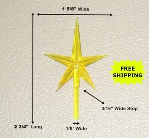 Topper de estrella amarilla para árboles de Navidad de cerámica 2 3/4" de alto **ENVÍO GRATUITO** - Imagen 1 de 1