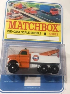 Matchbox Lesney #71 Custom Gulf Heavy Wreck Truck Blister Pack. - Picture 1 of 6