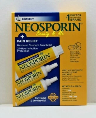 Мазь NEOSPORIN антибиотик + обезболивающая 2 унц - Изображение 1 из 2