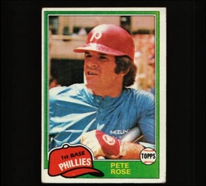 1981 TOPPS #180 PETE ROSE CINN REDS PHIL PHILLIES SCHNÄPPCHEN MÜLLEIMER KOSTENLOSER VERSAND - Bild 1 von 2