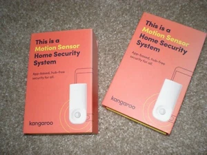 Pair of Kangaroo Wi-Fi Home Security Motion Sensor - Sends Alerts to Your Phone - Picture 1 of 5