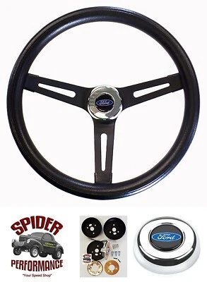 1949-1956 Ford руль синий овальный 13 1/2» мышцы автомобиля черный - Изображение 1 из 4