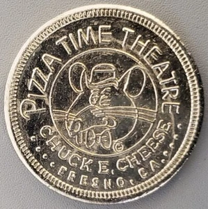 1980 Fresno, ca. Chuck E Cheese 25c Play Low "N" Nickel Medaille +++ Sehr guter Erhaltungszustand #139N* - Bild 1 von 5