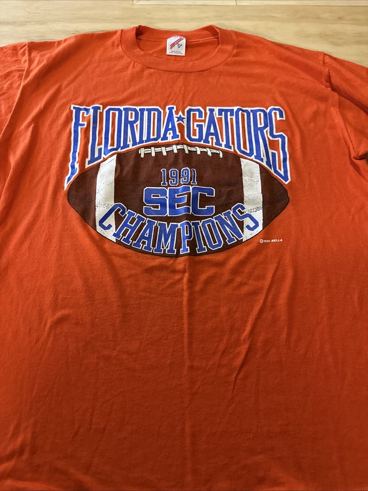 Vintage Florida Gators  Football 91 Sec Champions T Shirt Men’s XL Made USA - Image 1 of 4