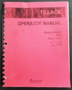 Sunflower Modell 4530 Scheibenmeißel Bediener und Teile Handbuch - Bild 1 von 6