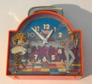 Barbie & Ken Quartz Talking Alarm Clock 1983 DISCO RARE Hong Kong Mattel WORKS! - Picture 1 of 12