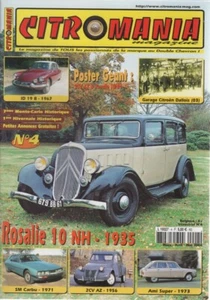 CITROMANIA 4 CITROEN ROSALIE 10 NH 35 AMI SUPER 73 ID19 67 SM CARBU 71 2CV AZ 56 - Bild 1 von 1