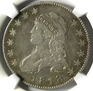 📀🦅📀🇺🇸📀😎NGC 1818 VF20 CAPPED  BUST QUARTER - Picture 1 of 3