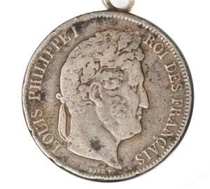 France 1839 A  Silver 5 Francs Rare - Picture 1 of 2