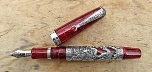 Nueva pluma estilográfica Montegrappa Oriental Zodiac Dragon #1007 - MEDIANA 18K NUEVA EN CAJA - Imagen 1 de 16