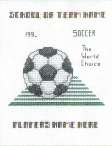 Counted Cross Stitch Kit ~ Hilite Designs Soccer Emblem #HD508 OOP SALE! - Picture 1 of 2