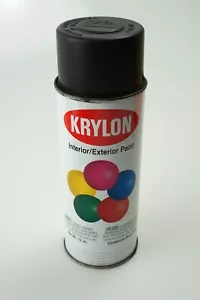 Vintage Krylon Semi Flat Black Spray Paint Can - Picture 1 of 4