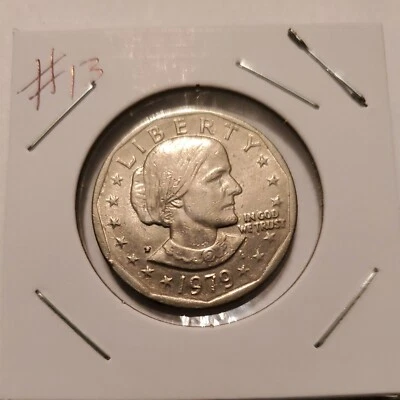 Susan B. Anthony 1979 P. DDO/DDR & Error Filled Mint Mark & Initials. #13 - Image 1 of 4