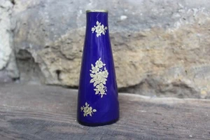kleine Vase Echt Kobalt Rosen Golddekor Volkstedt 1762 Porzellan DDR - Bild 1 von 5