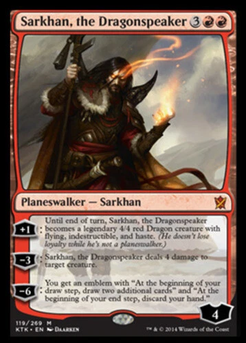 MTG - Sarkhan, the Dragonspeaker - Khans of Tarkir - NM, English Magic FLAT RATE - Image 1 of 1