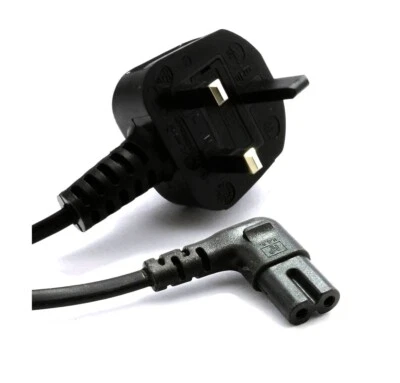 New Right Angle 5M Long Mains Power Cable made For Samsung LED Flat TV - - Image 1 of 4