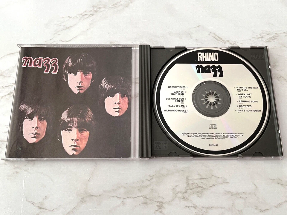 Nazz Self Titled CD Rhino R2 70109 Todd Rundgren, Utopia, Open My Eyes OOP! — 第 1/4 张图片