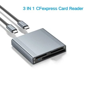 Professional Card Reader for CFexpress Type B /Type A /SD/Memory Card Transfer S - Afbeelding 1 van 11