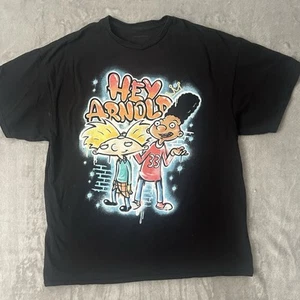 Camisa Hey Arnold Nickelodeon XL Gerald Adulto Negra Retro - Imagen 1 de 5