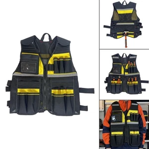 Tool Vest Thick Comfortable Neck Opening for Carpenters Construction Worker - Picture 1 of 4