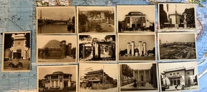 13 Schwarzweiß 3,5x"2,5" Paris 1925 Ausstellung Pavillons Fotos weiße Ränder - Bild 1 von 17