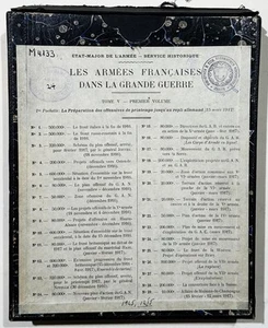 Les Armes Francaises dans La Grande Guerre. Tome V 1er Vol. cartes / Maps - Imagen 1 de 1