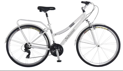 Bicicleta híbrida Schwinn Discover, 21 velocidades, ruedas de 28 pulgadas, trasera - arañazos y abolladuras Foto 1 de 4