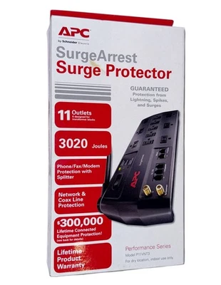 APC SurgeArrest Surge Protector Performance - 11 Outlets Brand New Model P11VNT3 - Image 1 of 3