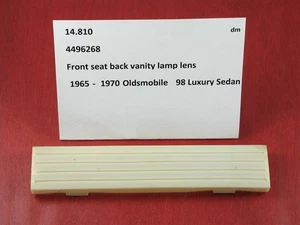 1965-1970 Oldsmobile 98 Luxury Sedan front seat back vanity lens 4496268 - Picture 1 of 3