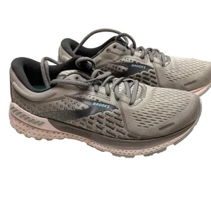 Brooks Womens Adrenaline GTS 21 1203291D061 Gray Running Sneakers SIZE 8 WIDE - Picture 1 of 8